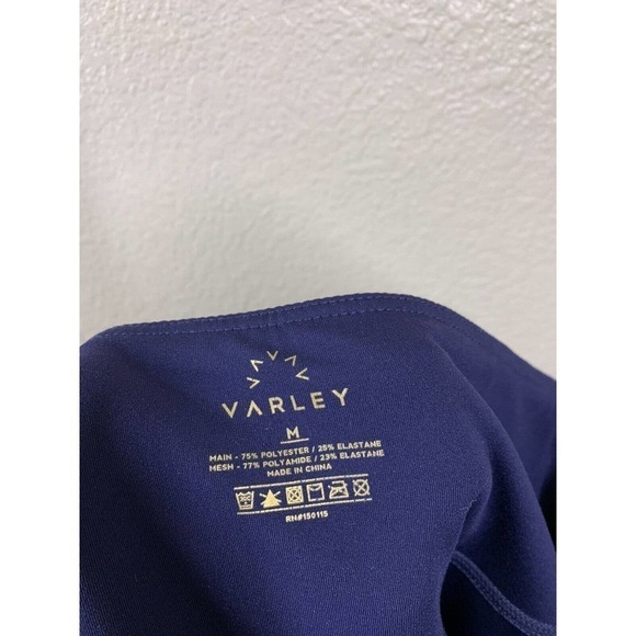 Varley Navy Tight Legging Mesh Back High Waist Pockets - Picture 4 of 4